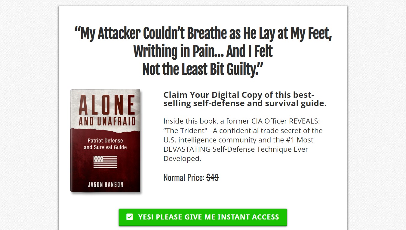 Alone and Unafraid Book